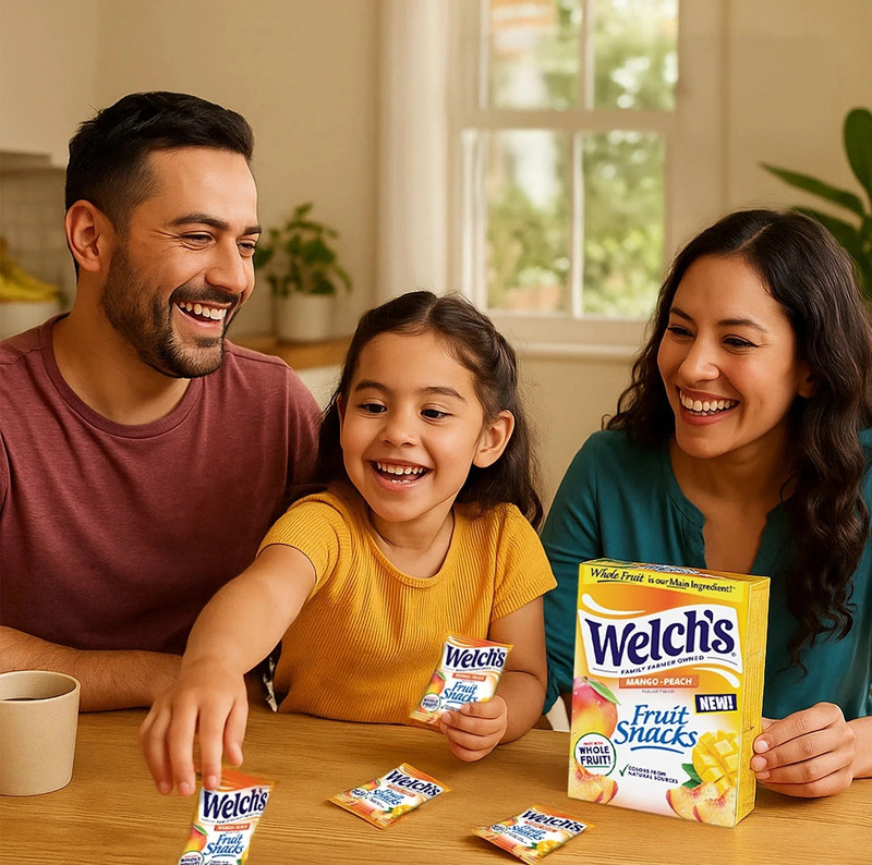 Welch’s Fruit Snacks Mango-Peach – Soft Fruit Snacks, 0.8 oz Each, 22-Count Pack gallery