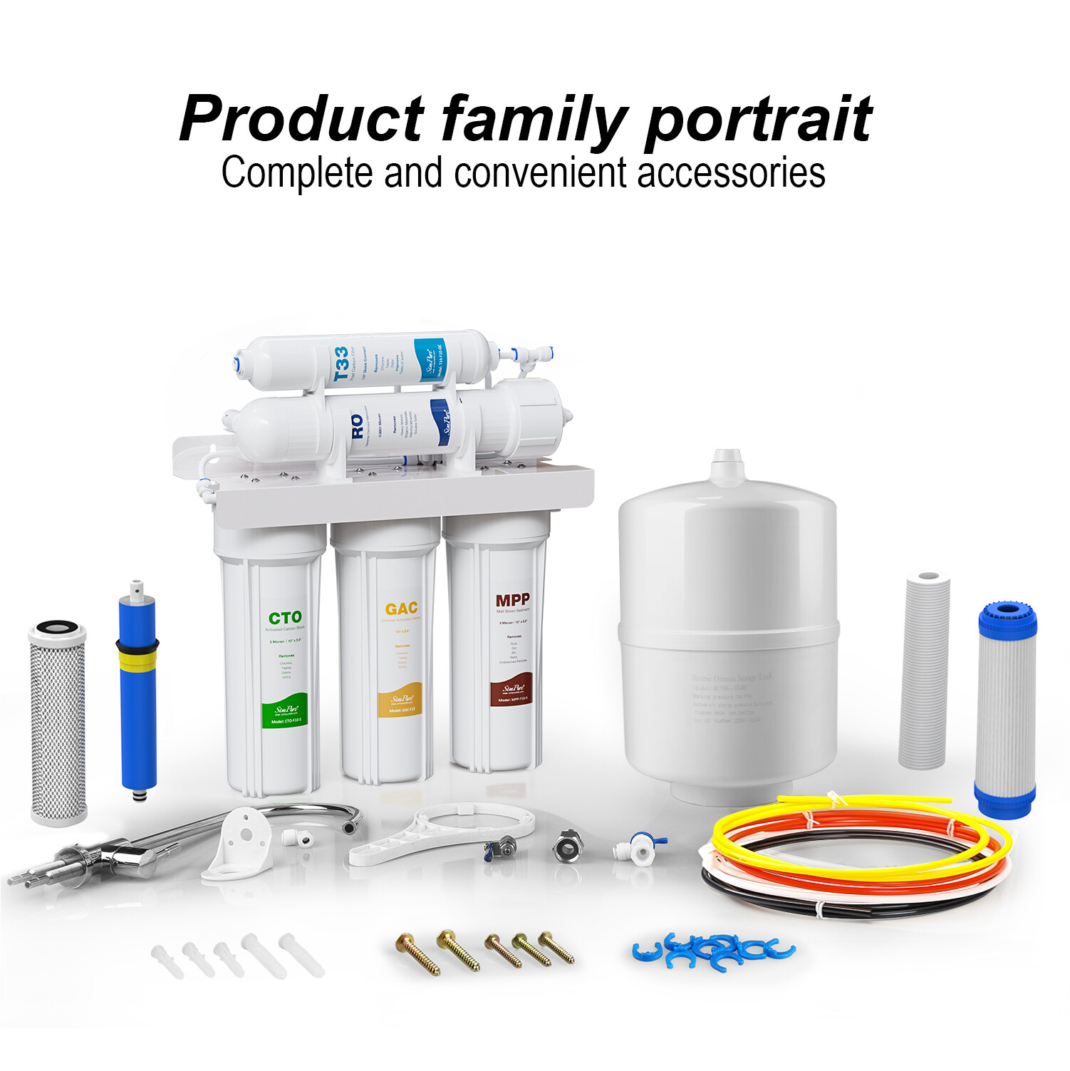 5 Stage Reverse Osmosis System Drinking Water Filtration System Water Purifier gallery