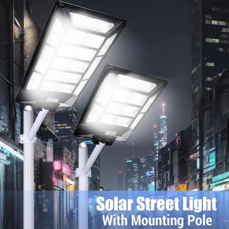 Solar Wall Light Pathway Motion Sensor 11000W LED Bulb IP66 Outdoor Super Bright gallery