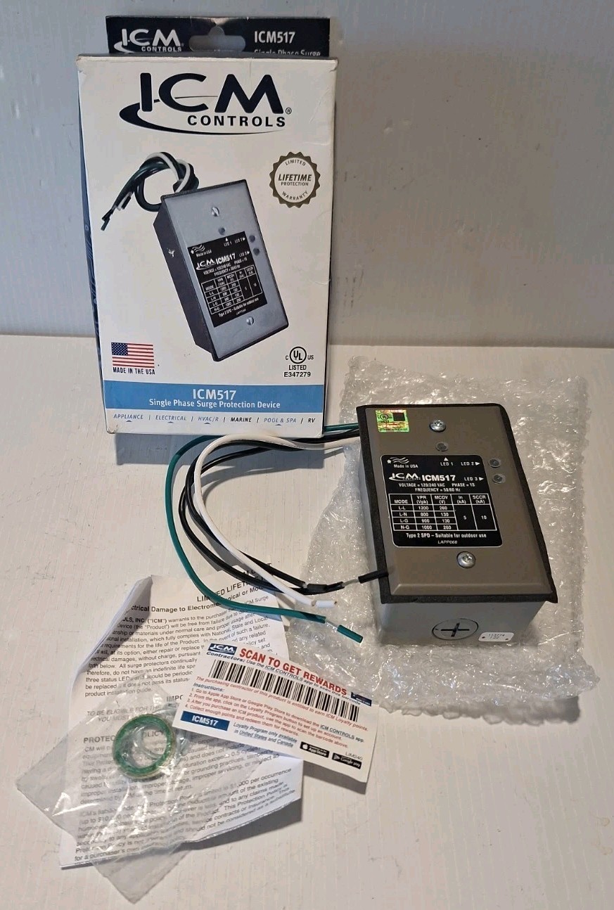 ICM Controls ICM517 Dual Voltage Surge Protection Device (NEW/OPEN BOX) gallery