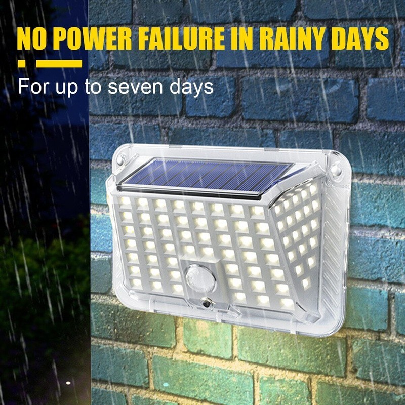 LED Solar Light Motion Sensor 3 Modes Lamp Outdoor Street Yard Garden Wall Lamp gallery