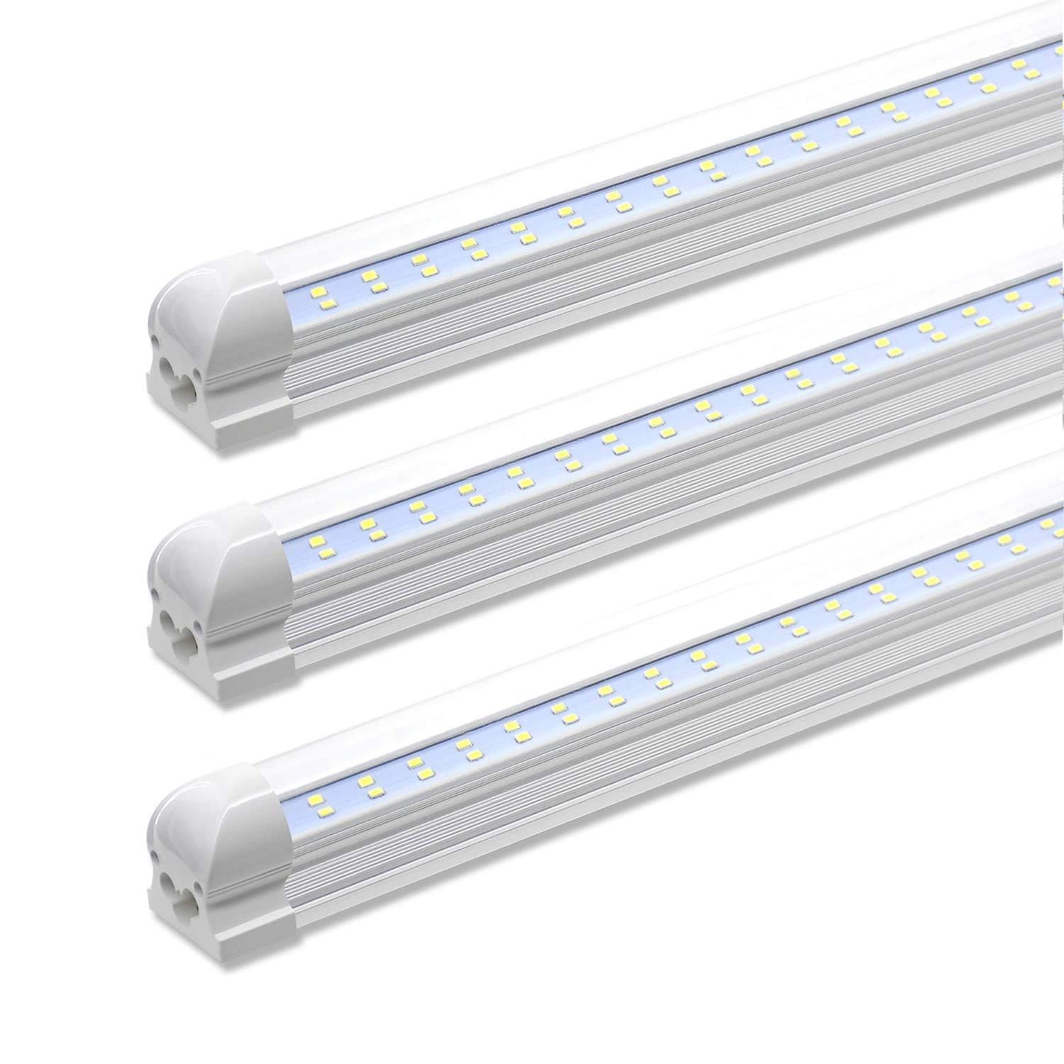 4~48 Pack 6FT 8FT LED Tube Light Fixture T8 Ceiling Shop Light 72W 6000K 8400LM gallery