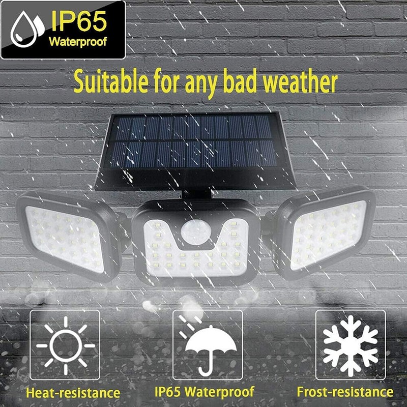 1/2/4 Pack LED Motion Sensor Solar Lights Outdoor IP65 Waterproof Security Lamp gallery
