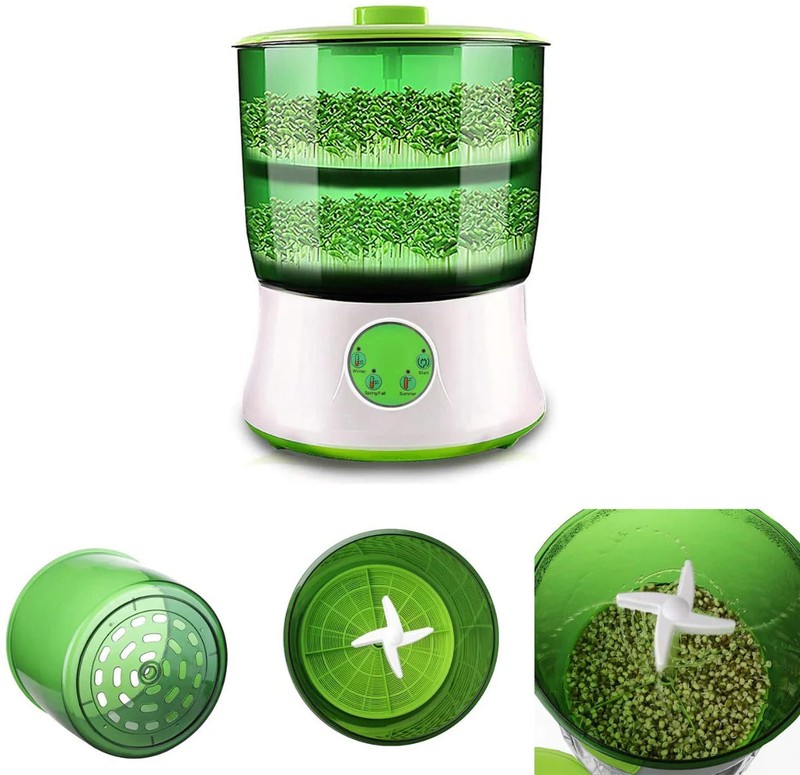 Bean Sprouter Machine, Plastic, Green gallery