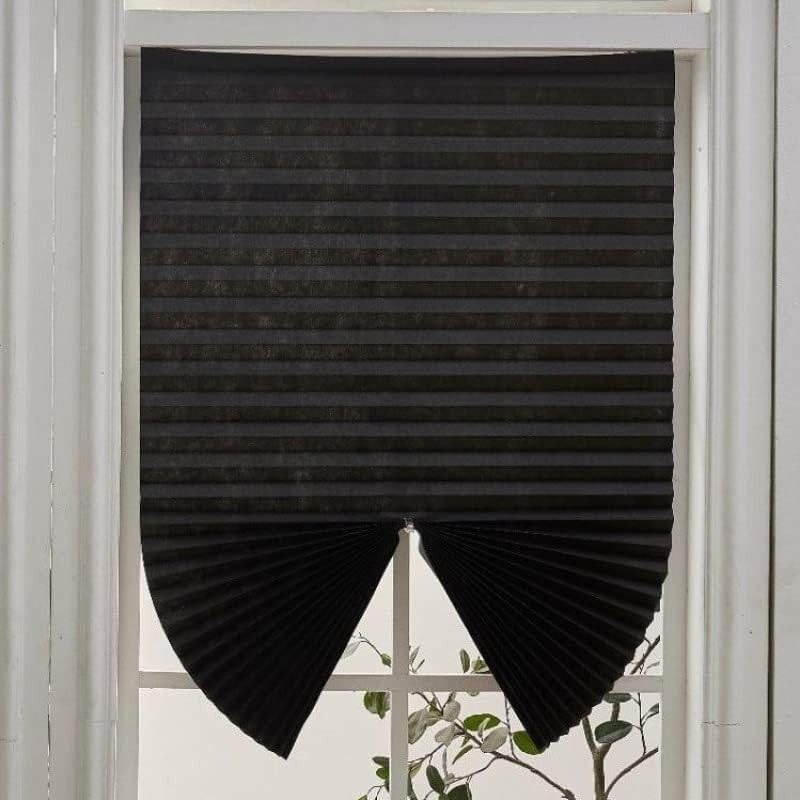 2 Pack Temporary Blackout Blinds for Window, Self Adhesive Pleated Cordless N... gallery