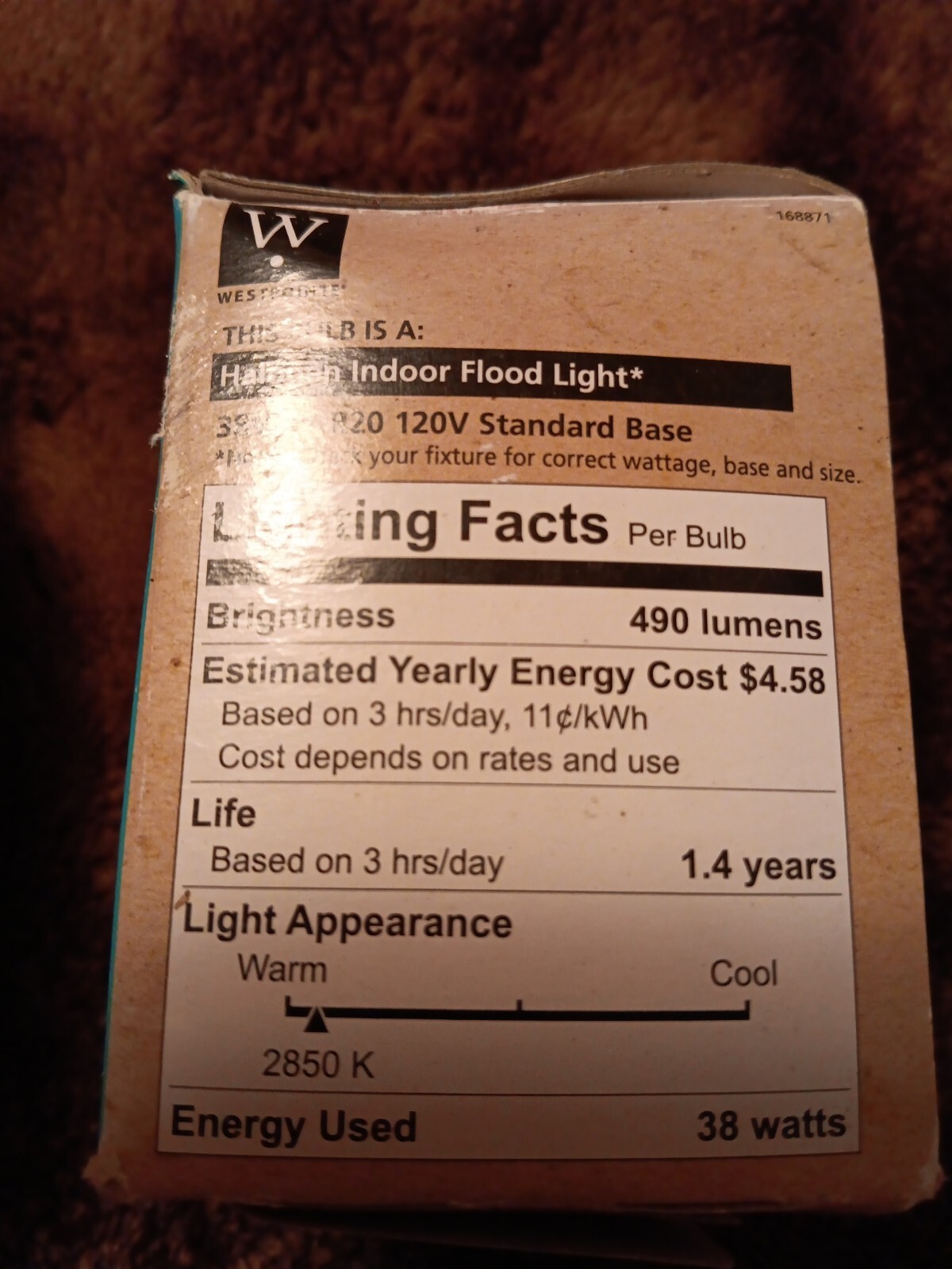 3 Westpointe 50W Par20 Flood Bulbs Boxes less than perfect, but new & tested💡 gallery
