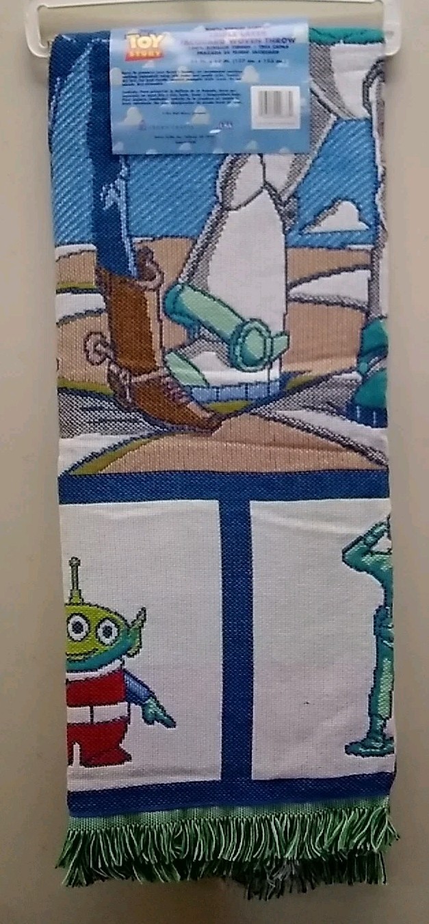 Disney Toy Story Triple Layer Jacquard Woven Throw blanket 54"x60" w/tags - MIP! gallery