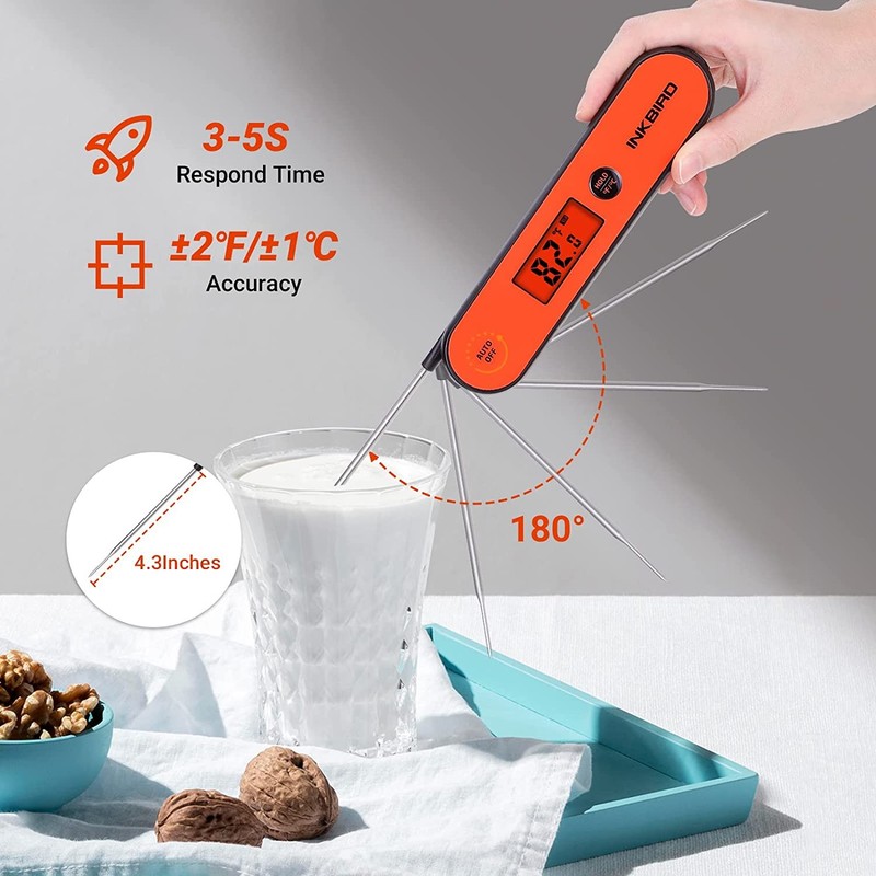 INKBIRD Wireless Probe Meat Thermometer BBQ Glove Instant Read Candy Thermometer gallery