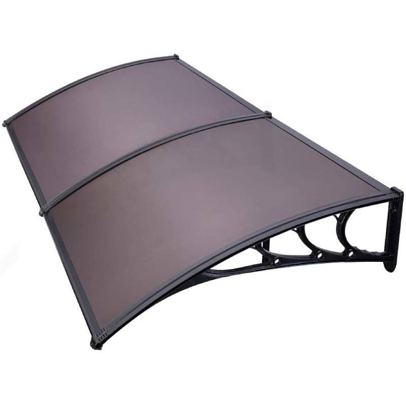 80" x 40" Window Door Awning Canopy UV Rain Cover Polycarbonate Sheet Patio gallery