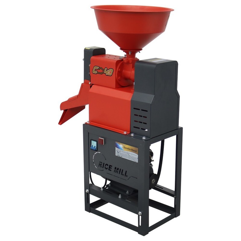 TECHTONGDA Electric Rice Milling Machine 130-170kg/h Output 220V 1800W Rice Mill gallery