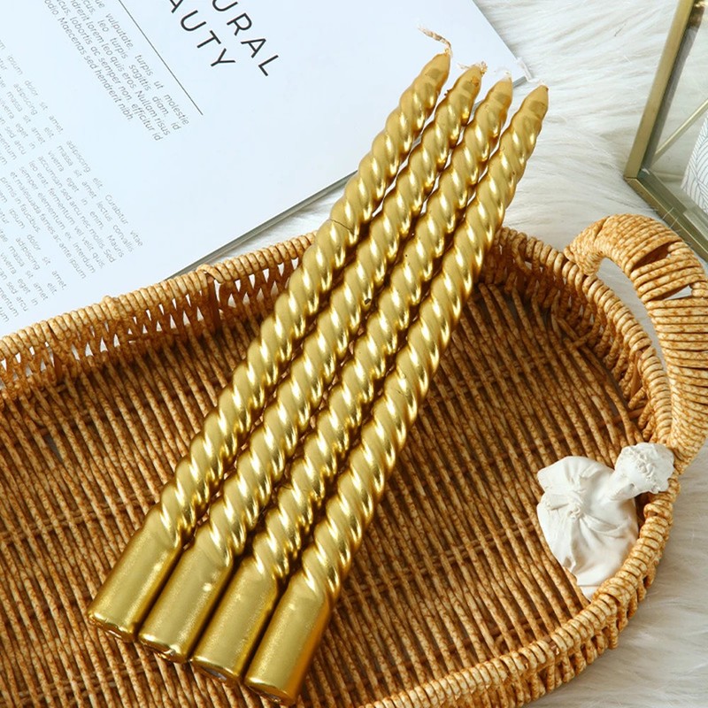 [4 pieces/box] Threaded Home Decoration Dip silver White Festive wedding birthda gallery