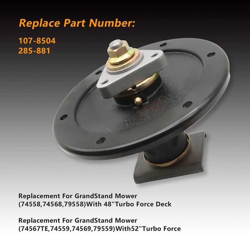 Deck Spindle For Toro 48 52 60 Inch Deck Z Master 400 410 450 500 528 107-8504 gallery