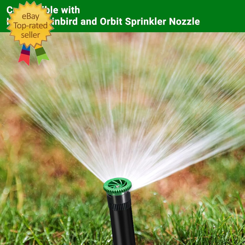 10 Pieces Variable Arc Nozzle, Pop-Up Sprinkler Heads Replacement Compatible wit gallery
