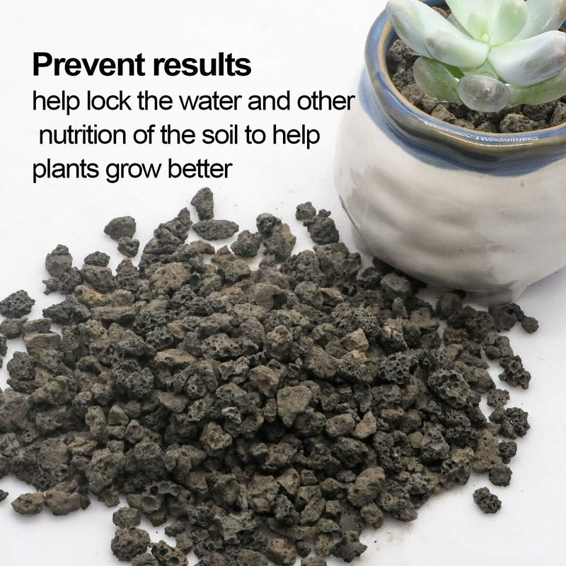 Black Horticultural Lava Rock Soil Additive for Cacti Succulents Plants No Dyes gallery