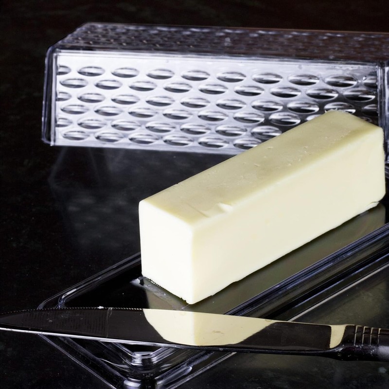 Select Plastic Butter Dish, 7 Inches In 7 inches in length, Clear gallery
