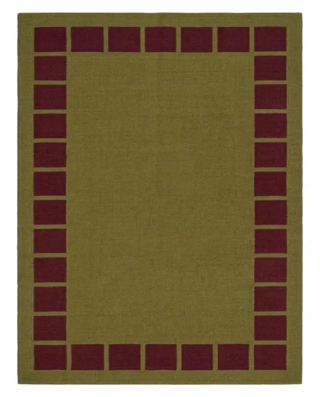 Handwoven Scandinavian Modern Minimalist Design. Olive and Burgundy Chic Nordic gallery