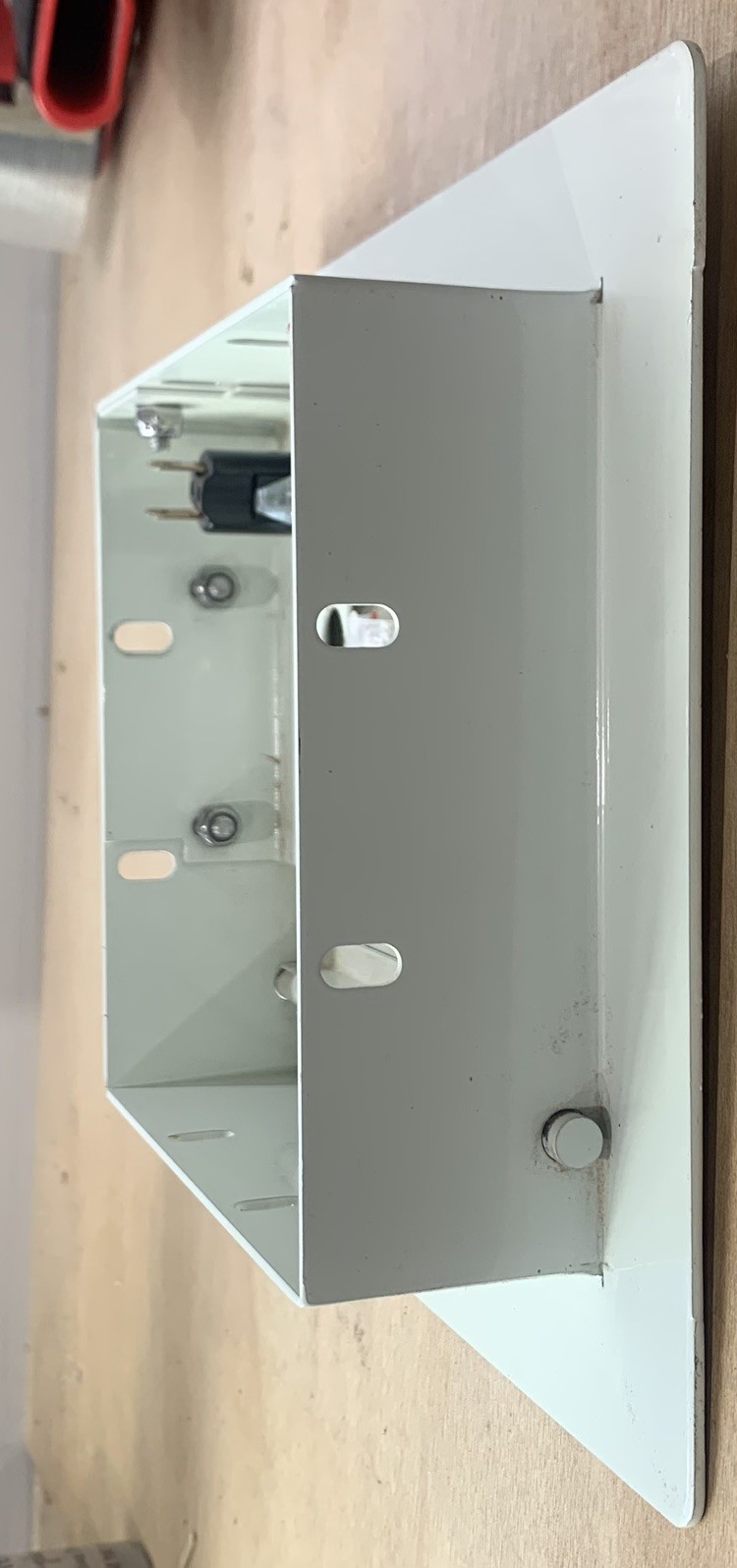 6" X 6" Lockable White Metal Access Panel. Service Shaft Door Panel with Key. Pl gallery