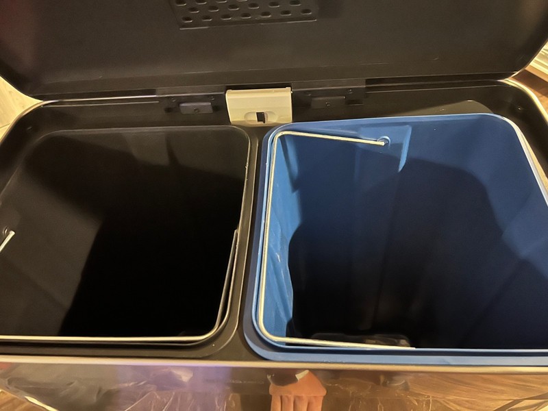 Rectangular Dual Compartment Step Trash/Recycle Can Heavy Duty Trash Can Recycle gallery