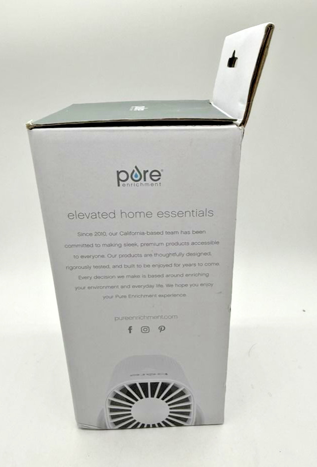 Pure Enrichment PureZone Mini Portable Air Purifier True HEPA White USB Travel gallery