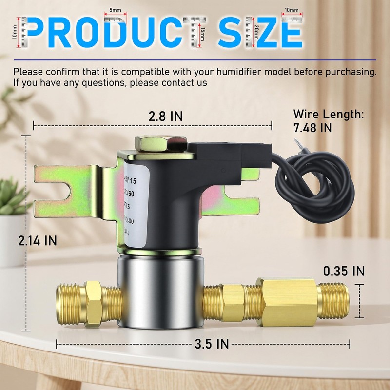990-53 Humidifier Solenoid Vavle Assembly, Humidifier Water Valve 24 Volts Co... gallery