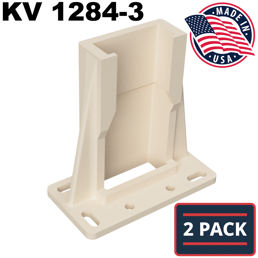 [2 PACK] Kitchen Drawer Slide Rail Bracket - Replaces Knape & Vogt KV 1284-3 gallery
