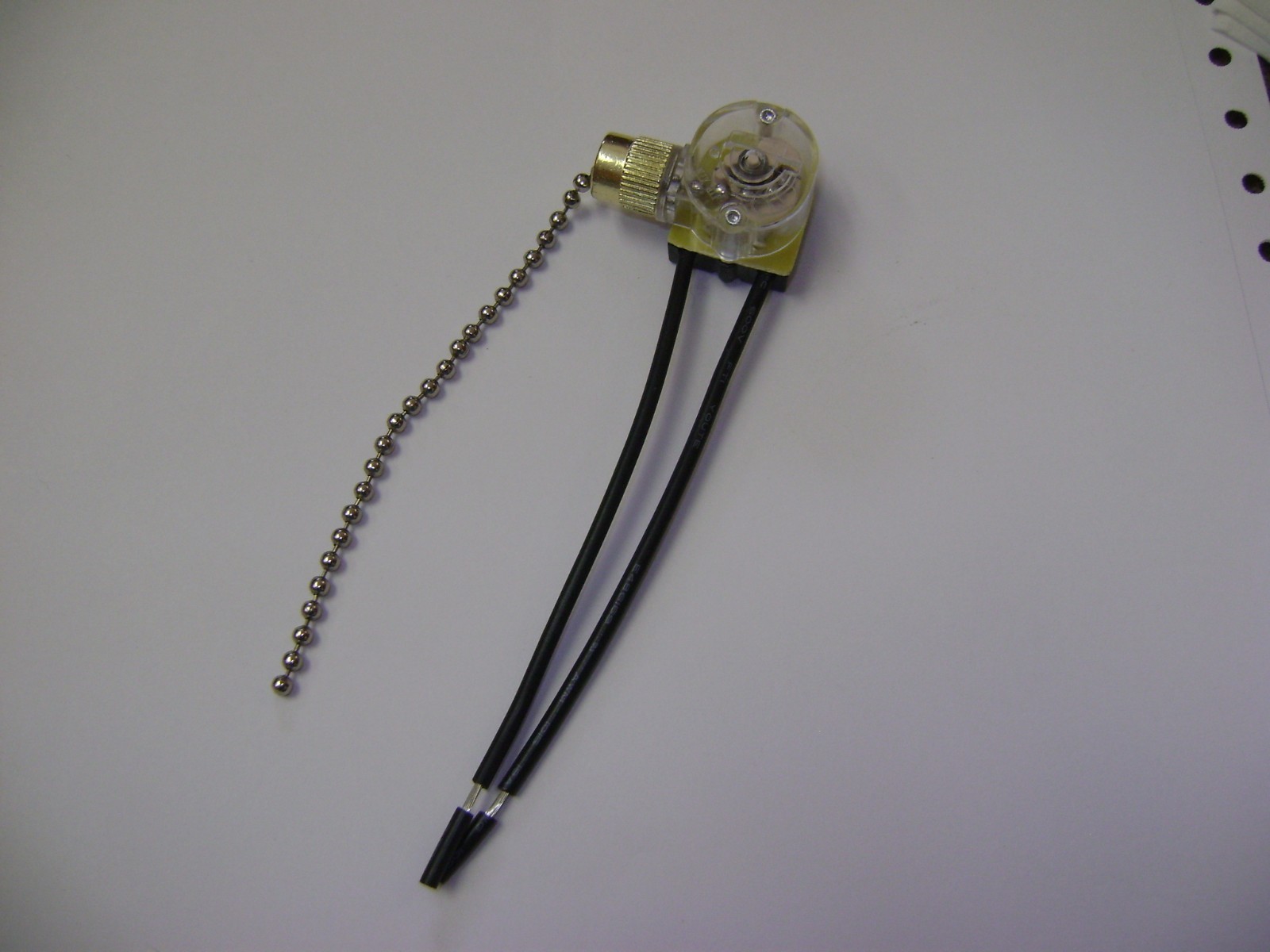 CEILING FAN 2 WIRE PULL GOLD CHAIN LIGHT SWITCH DR67 gallery