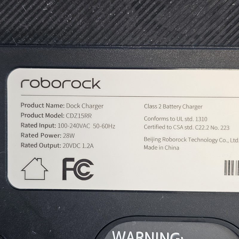 Roborock Charging Dock Base CDZ15RR with Power Cord REPLACEMENT PART OEM GENUINE gallery