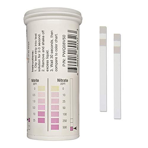 Nitrite 0-25 ppm, Nitrate 0-500 ppm Two Pad Test Strip [Vial of 50 Strips] gallery