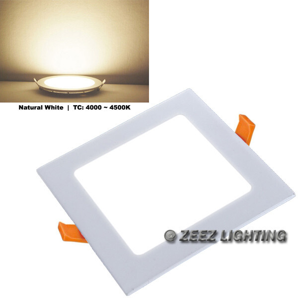 15W 7-Inch Square Natural White Dimmable Canless LED Recessed Ceiling Down Light gallery