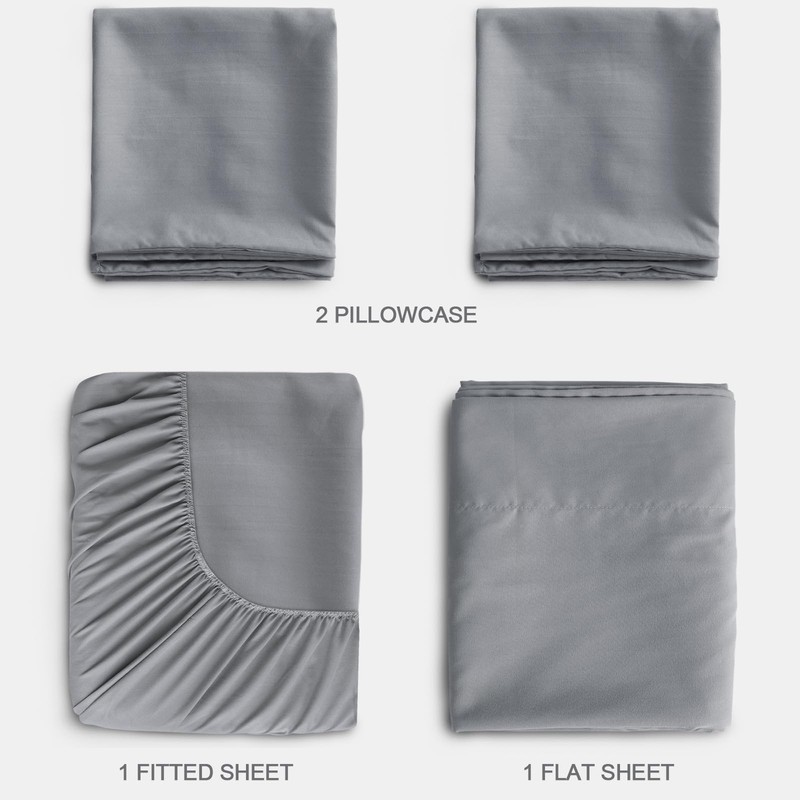 Split King Sheets Sets for Adjustable Bed, 5 Piece Bed Sheets Set Deep Pocket... gallery