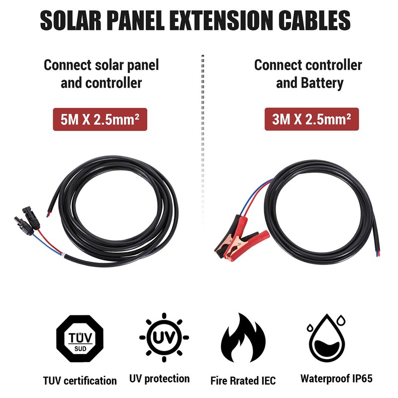 5000W Complete Solar Panel Kit with Controller & Inverter Home 110V Grid System gallery