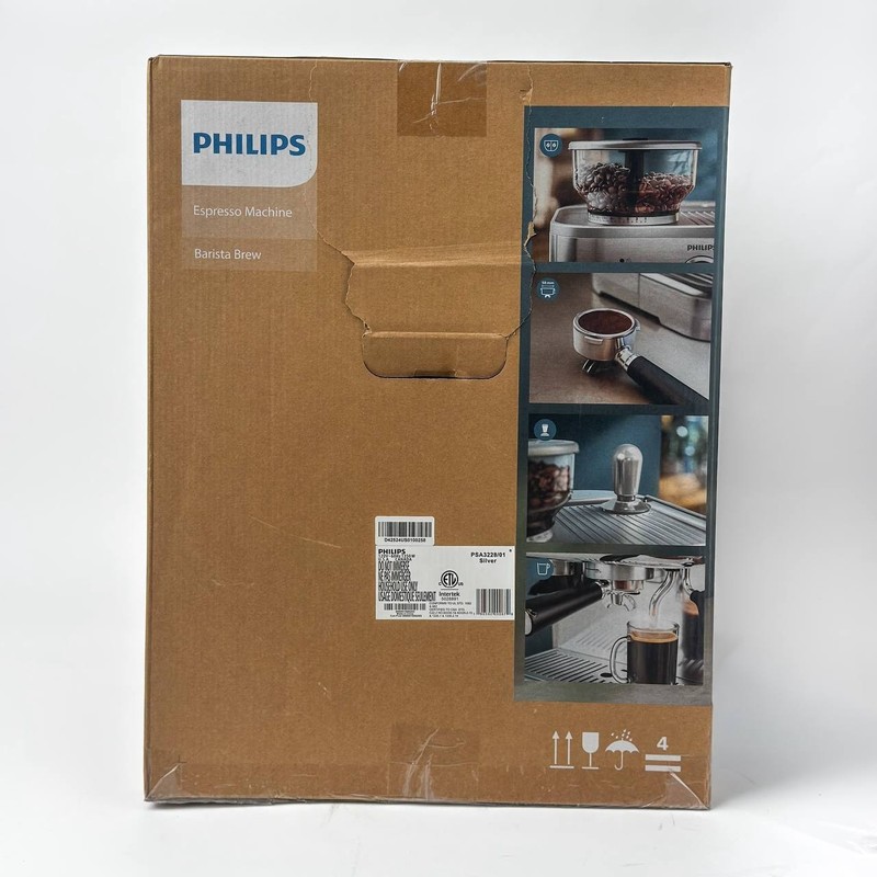 PHILIPS Barista Brew Semi-Automatic Espresso Machine PSA3228/41 - NEW! gallery
