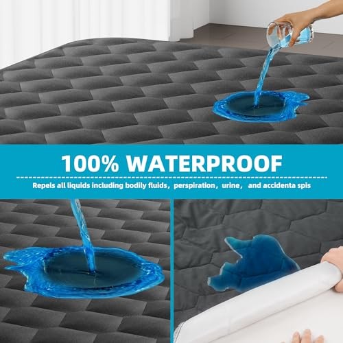 Waterproof Mattress Protector, Noiseless Size Mattress Thick Microfiber King gallery