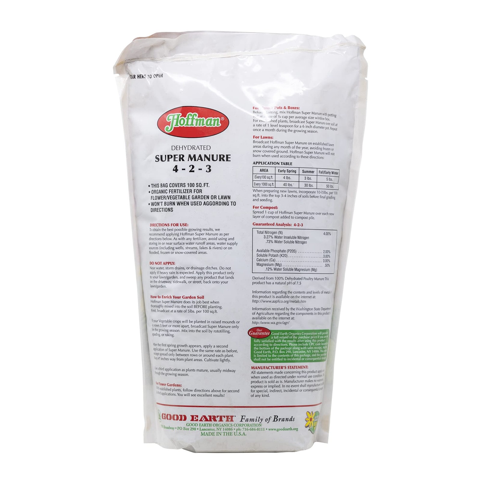 Dehydrated Super Manure 4-2-3 Fertilizer, 5 Pounds for Healthy Plants gallery
