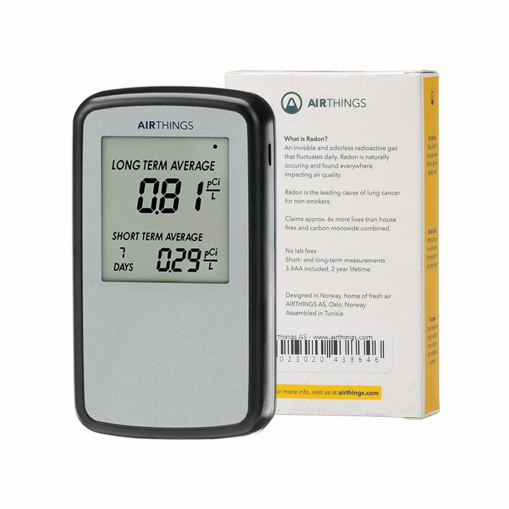 Corentium Home Radon Detector by Airthings Digital LCD Display Portable Safety gallery