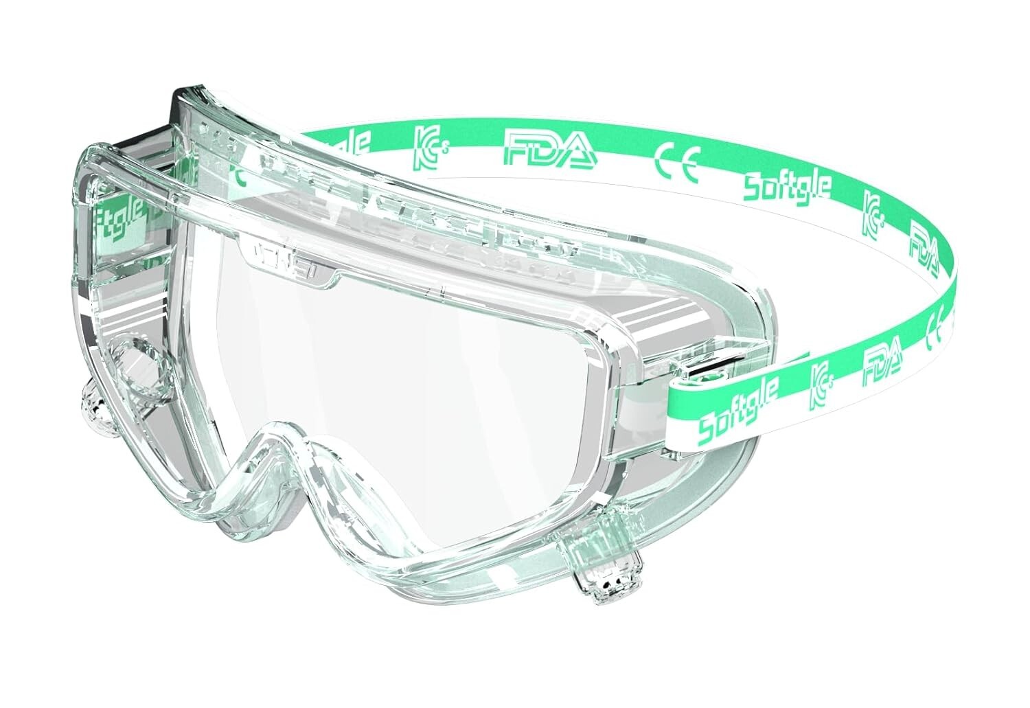 Chemical lab Safety goggles Natural latex form No Pain Anti fog Ansi Z87.1 gallery