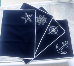High Quality Designer Nautical Placemats – Set of 4 for the Boat or Home! NWT