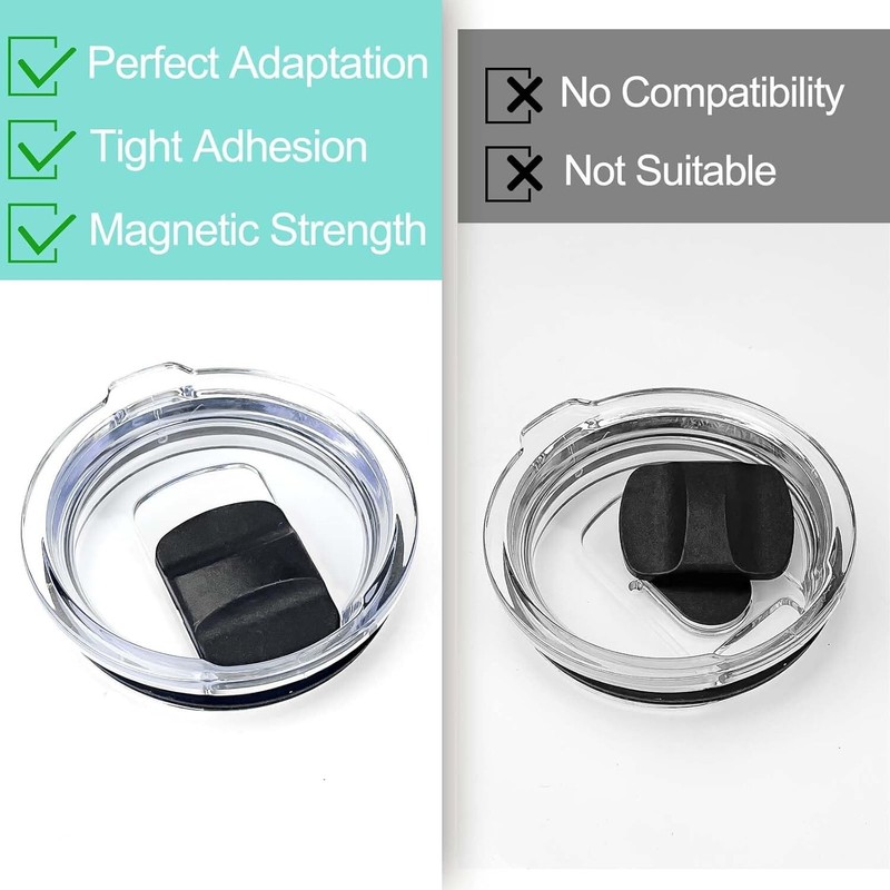 2 or 4 Magnetic Slider Replacement Block Compatible with YETI Rambler 10 Oz 14Oz gallery