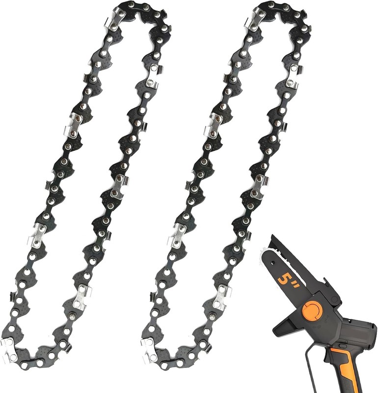 2 Pack 5 Inch Chainsaw Chain Low Kickback 5 Inch Chain Saw Chain Fit for WORX WG gallery