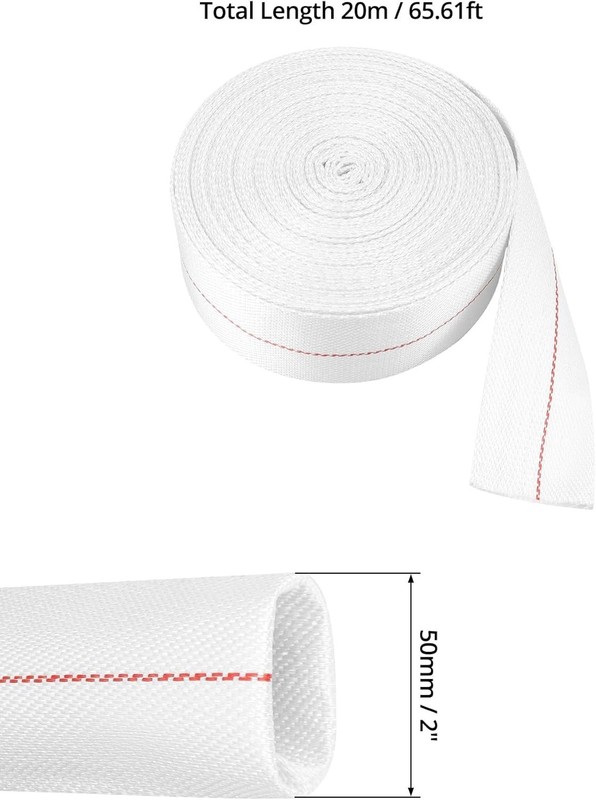 2" ID x 65 FT Polyester Flat Hose - Versatile for Sump Pumps & More gallery