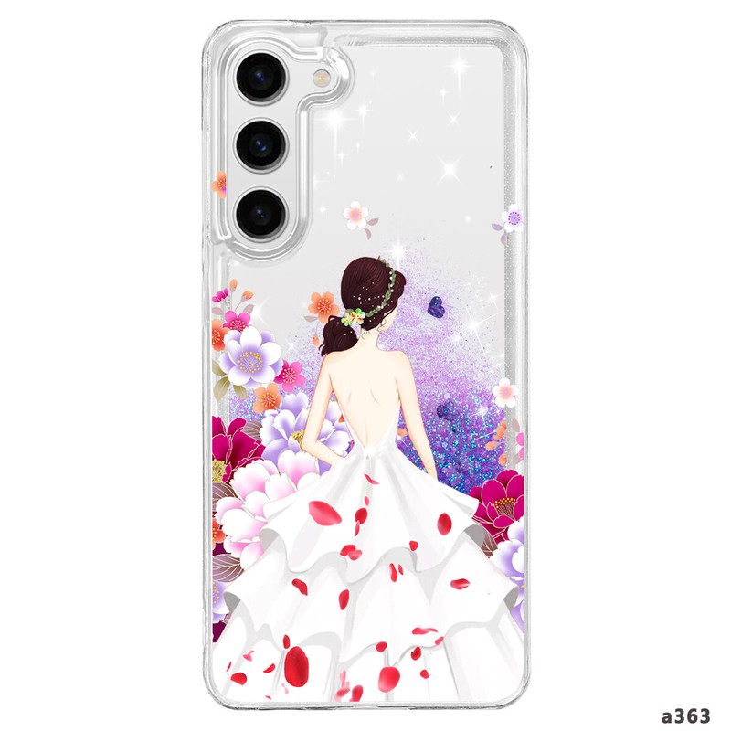 Pretty Liquid Glitter Phone Case Siilcone Cover For Samsung S23 S24 A16 A05s A35 gallery