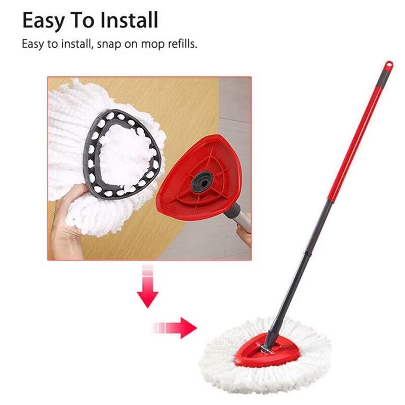 1Pc Spin Only Mop Replacement Head Microfiber Refill for Mop* No Handle/Bucket gallery