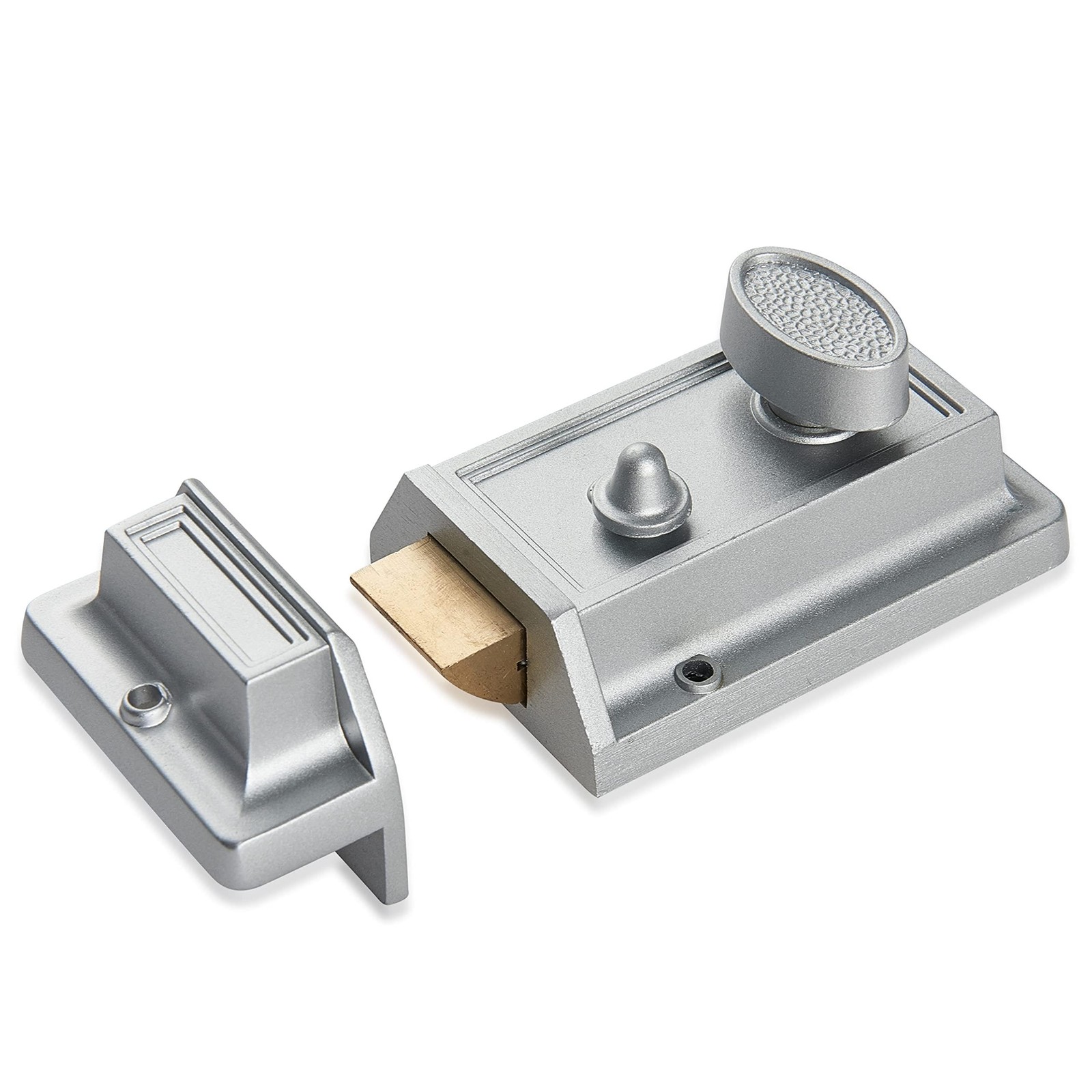 Rim Night Latch for Front Door Silvery Color gallery