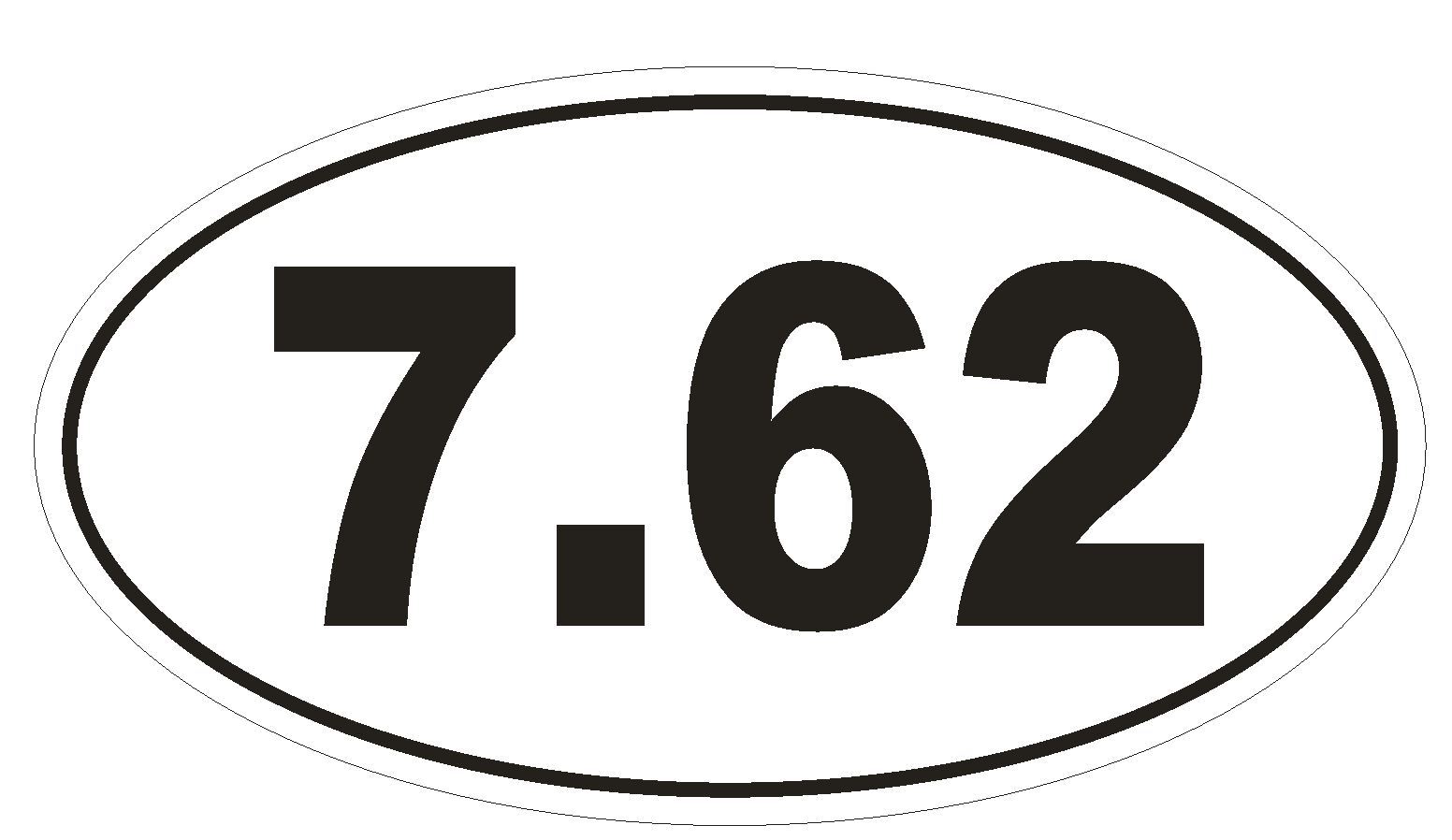 7.62 Oval Bumper Sticker or Helmet Sticker D885 Gun Rights Laws AK47 AK-47 gallery