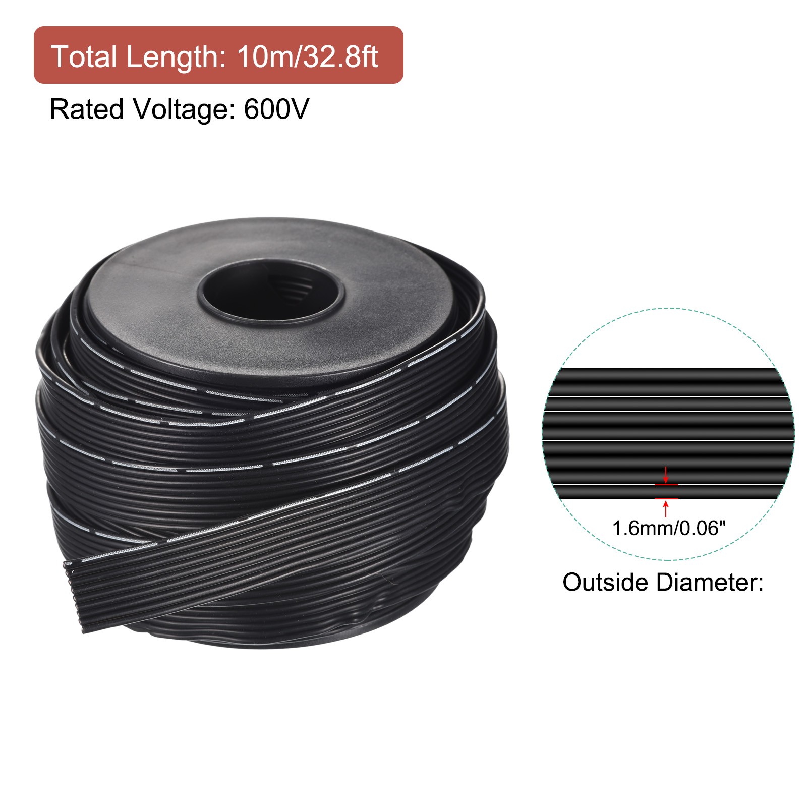 24AWG Silicone Ribbon Cable 9Pin Cable Flexible Silicone Wire 10m/32.8ft gallery