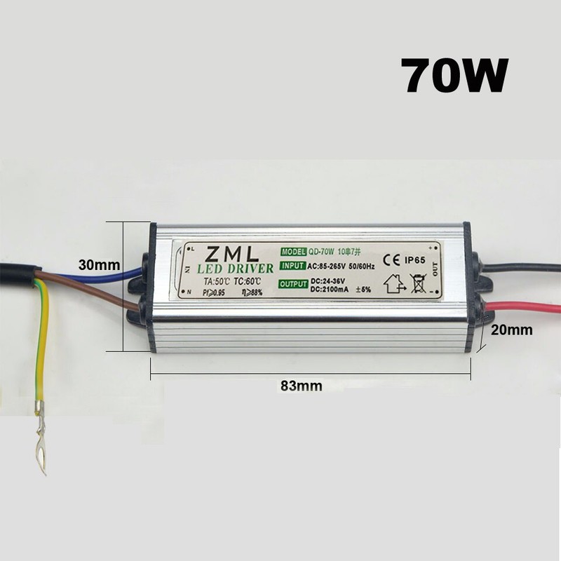 LED Driver Power Supply Transformator 10W 20W 30W 50W 70W 100W AC85-265V gallery