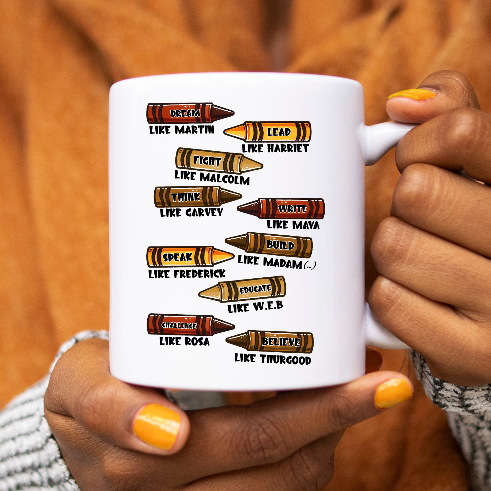 Diversity Equality Inclusion Mug Coffee Cup Crayon Colors Unity Teacher Gift gallery