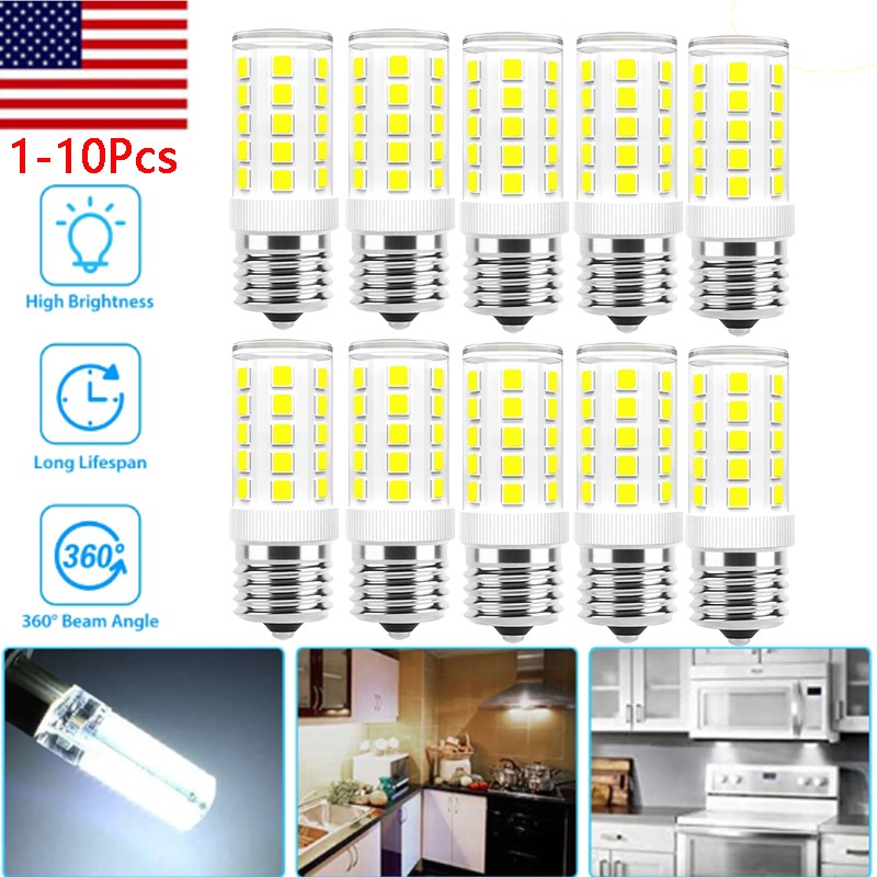 2-10PCS E17 LED Bulb Microwave Oven Light 110V-130V 4W Natural White 6000K Light gallery