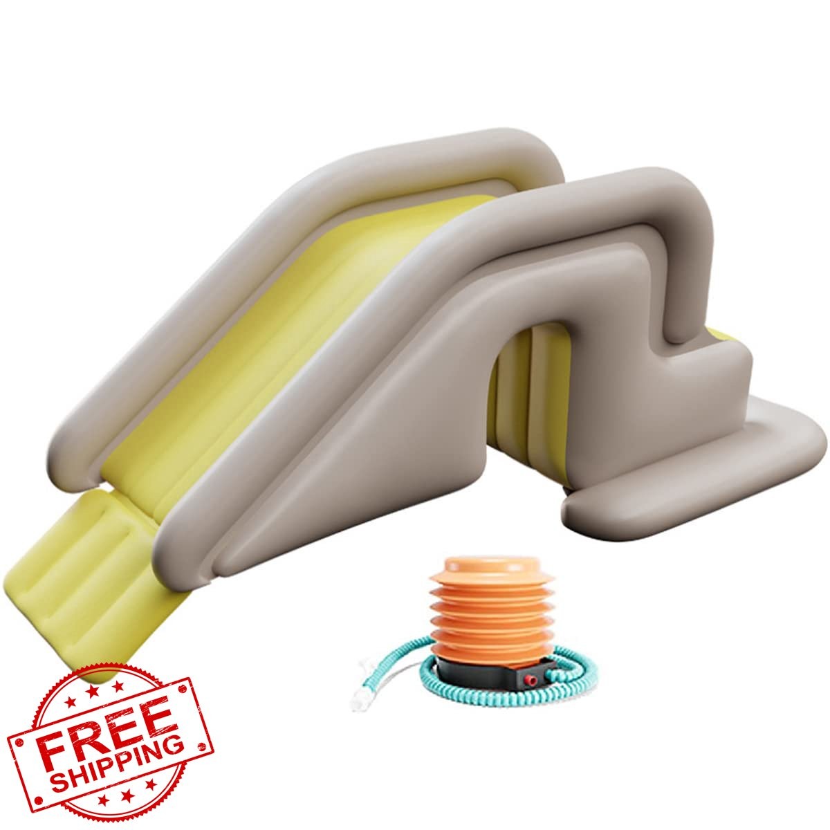 Houtclort Inflatable Pool Slide Yellow Universal Backyard gallery