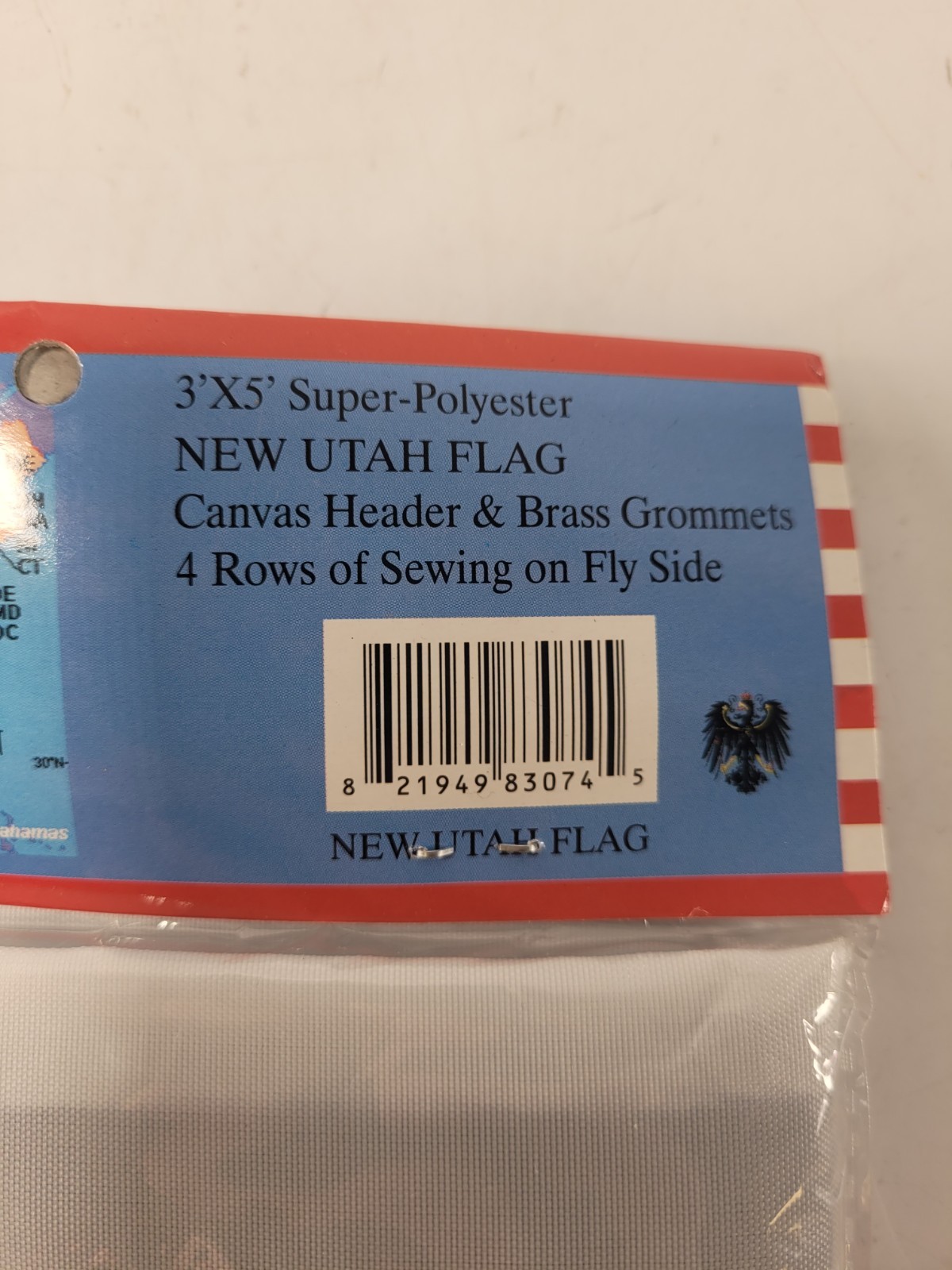 New Utah Flag 3x5 FT Printed Super Polyester Canvas Header Brass Grommets gallery
